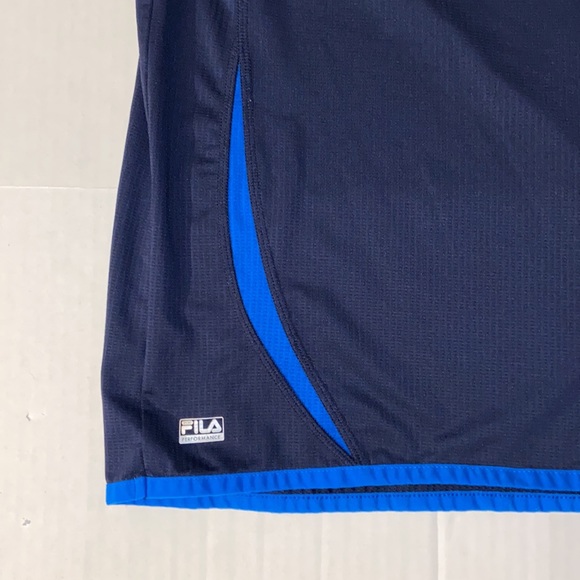 Fila Sport Medium Quarter Zip Medium Pullover Blue Jacket - Picture 5 of 6